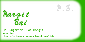 margit bai business card